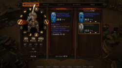 Wygląd panelu ekwipunku w konsolowej wersji Diablo 3